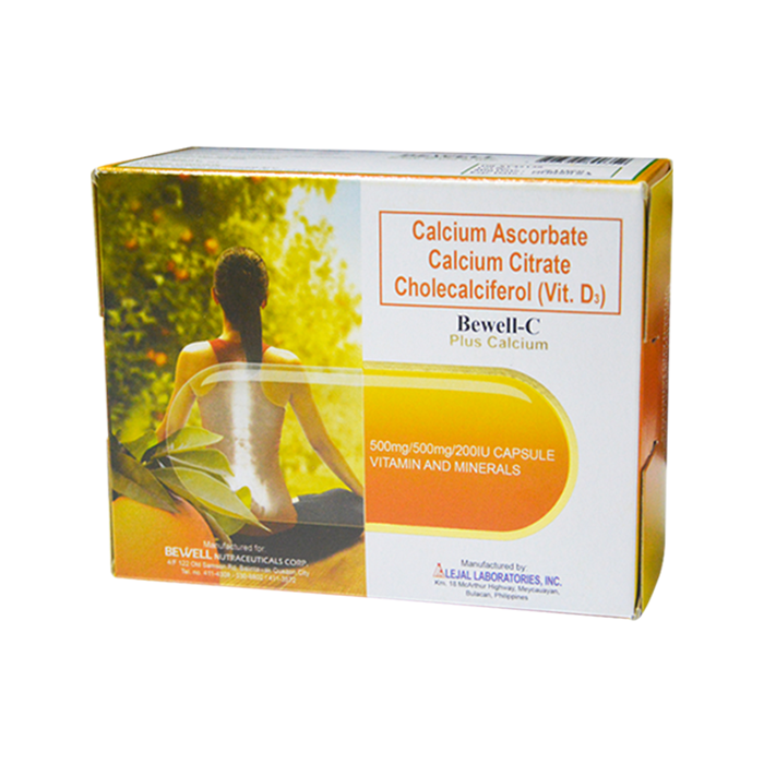 BEWELLC PLUS Calcium Ascorbate / Calcium Citrate / Cholecalciferol